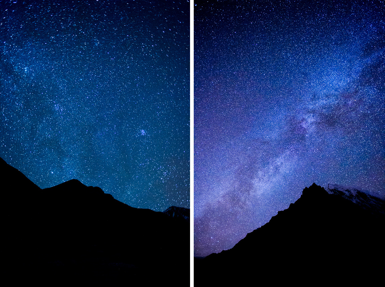 Starry nightsky in Himalaya