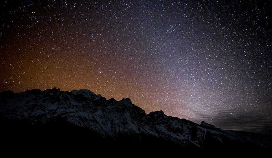 Starry nightsky in Himalaya